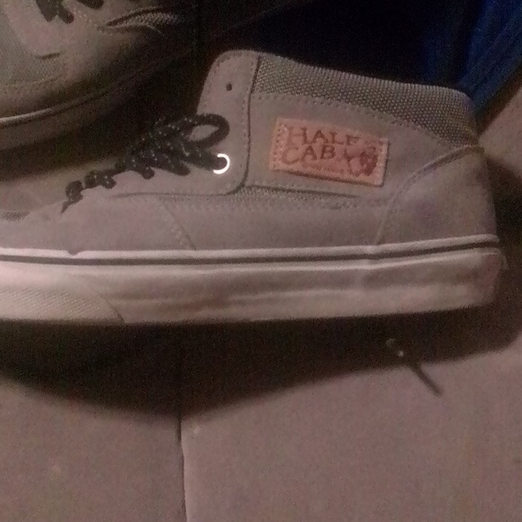 Iconic Rare Half Cab grey suede Vans men 8.5 - Picture 2 of 6